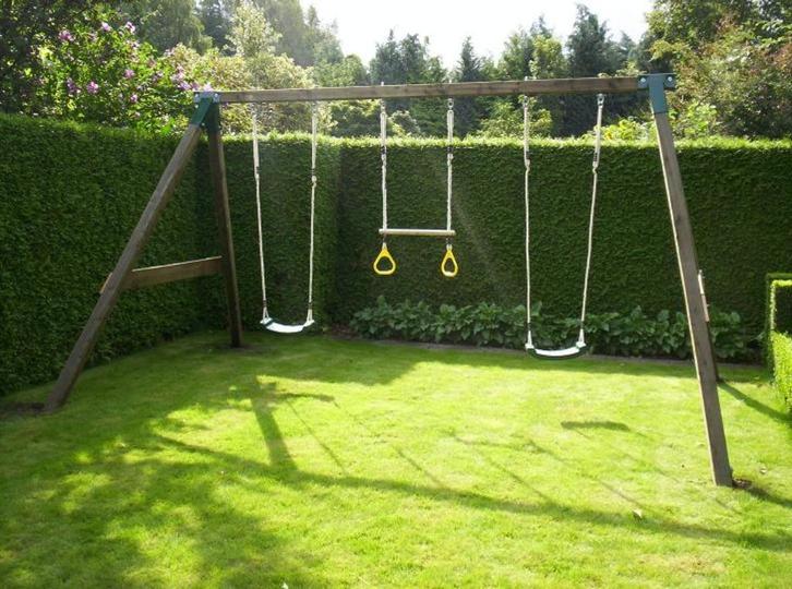 HOUTEN SCHOMMEL diverse modellen afhalen of laten leveren, Kinderen en Baby's, Speelgoed | Buiten | Speeltoestellen, Nieuw, Schommel