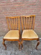 stoelen vintage met vloerse stof bekleed, Antiek en Kunst, Ophalen of Verzenden