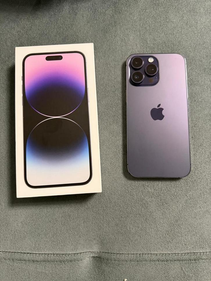 Apple iPhone 14 Pro Max, Telecommunicatie, Mobiele telefoons | Apple iPhone, Zo goed als nieuw, 256 GB, iPhone 14 Pro Max, Paars