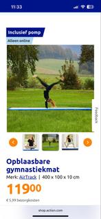 Airtrack Fitnessmat 400x100x10cm, Ophalen of Verzenden, Zo goed als nieuw, Benen, Fitnessmat