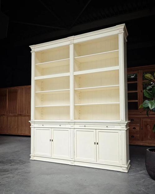 Witte Boekenkast | Bibliotheek | Winkelkast #2212, Huis en Inrichting, Kasten | Boekenkasten, 200 cm of meer, 150 tot 200 cm, 50 tot 75 cm