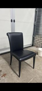 Poltrona Frau stoelen, Huis en Inrichting, Stoelen, Ophalen, Gebruikt, Zwart, Leer