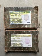 Inmaakglas rond inhoud 41 ml tray 35 stuks van Braumarkt, Ophalen of Verzenden, Nieuw, Glas, Pot, Bus of Blik