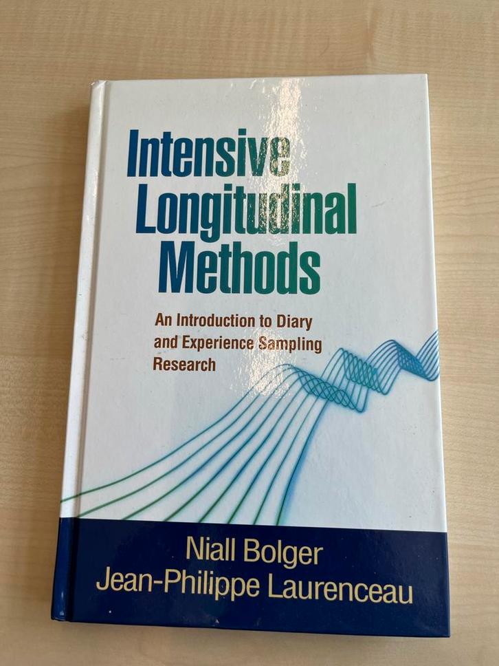 Intensive Longitudinal Methods - Bolger & Laurenceau, Boeken, Studieboeken en Cursussen, Zo goed als nieuw, WO, Gamma, Ophalen of Verzenden