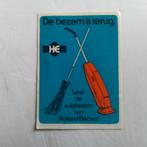 Oude sticker.  Holland Electrol.   Zuigbezem., Verzamelen, Ophalen of Verzenden, Zo goed als nieuw, Overige typen