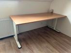 Stevige burotafel 180x80cm eik, Huis en Inrichting, Bureaus, Ophalen of Verzenden, In hoogte verstelbaar, Zo goed als nieuw, Bureau
