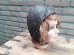 Lederen cap / helm. Oldtimer,solex,motor., Antiek en Kunst, Ophalen of Verzenden