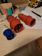 Diverse stekkers: 32A, 16A en campingstekker, Ophalen of Verzenden, Gebruikt, Stekker