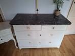 Kast met marmeren blad, Ophalen, Gebruikt, 25 tot 50 cm
