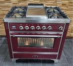 🔥Luxe Fornuis Boretti Majestic 90cm bordeaux rood Frytop, Niet ingevuld, 60 cm of meer, Niet ingevuld, Ophalen of Verzenden