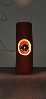 vintage jaren 60/70 staand "tube" lampje, oranje, Antiek en Kunst, Ophalen of Verzenden