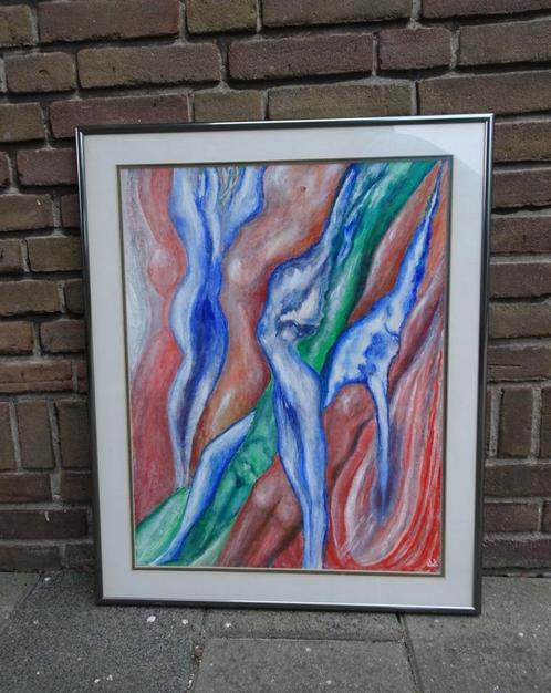 Modern schilderij Denver Dekker? Patroon Mannen en Vrouwen, Antiek en Kunst, Kunst | Schilderijen | Abstract, Ophalen