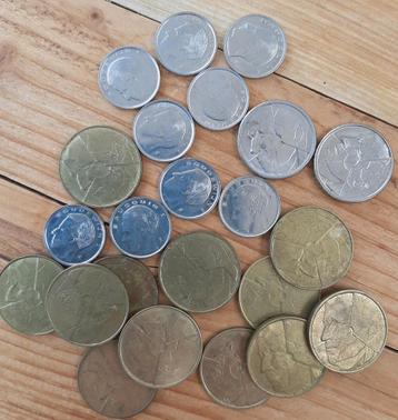 30 Belgische munten Boudewijn beschikbaar voor biedingen