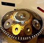 Gouden handpan Pro D-mineur 440 herz Hardcase - Amsterdam, Ophalen of Verzenden, Nieuw, Melodische percussie