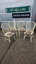 4 brocante Engelse windsor stoelen, Ophalen