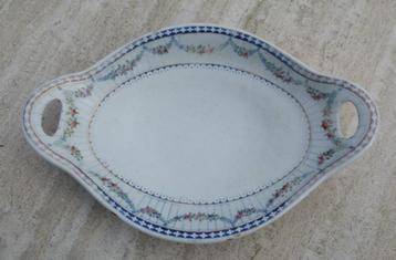 Fruit / Serveer Schaal Blauwe Slinger Rand Decor 46 beschikbaar voor biedingen