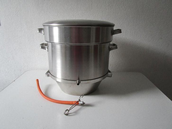 Grote rvs sappan, 9 liter, Huis en Inrichting, Keuken | Potten en Pannen, Gebruikt, Overige typen, Rvs, Ophalen of Verzenden