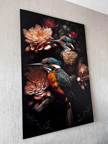 Alluminium print ijsvogels beschikbaar voor biedingen