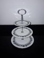 Royal Doulton 3laags etagere met blauwe bloemen Esprit, Verzenden