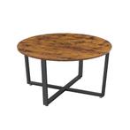 VASAGLE ronde salontafel -  Bruin - industrieel, Verzenden, Kraailandhof 77, Nieuw, Info@bobbelhome.com