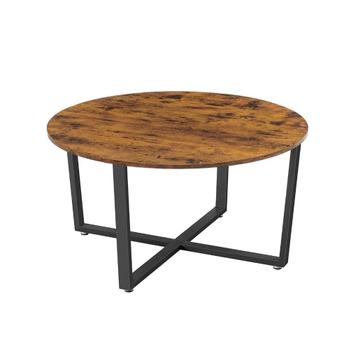 VASAGLE ronde salontafel -  Bruin - industrieel  beschikbaar voor biedingen