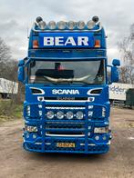 Scania r580 v8 schowtruck, Auto's, Vrachtwagens, Achterwielaandrijving, Zwart, Scania, Blauw