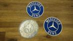 Mercedes Benz auto blauw wit logo patch vintage embleem, Verzamelen, Nieuw, Ophalen of Verzenden