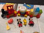 Duplo trein Mickey Mouse, Ophalen of Verzenden, Zo goed als nieuw, Duplo