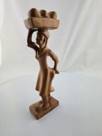 Afrikaans beeldje hout snijwerk, Ophalen of Verzenden