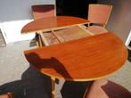 Midcentury tafel (Deens design) en 6 stoelen, Huis en Inrichting, Zo goed als nieuw, Ophalen