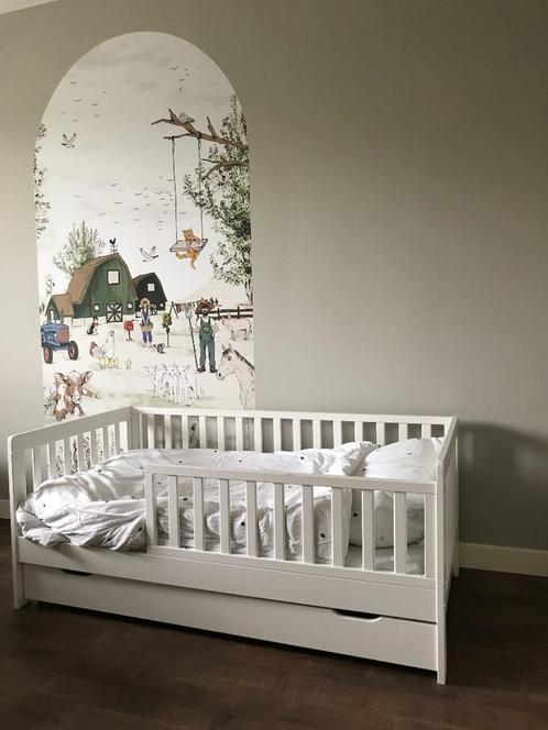 Petite Amelie peuterbed Plume 140X70, Kinderen en Baby's, Kinderkamer | Bedden, Gebruikt, 140 tot 160 cm, 70 tot 85 cm, Lattenbodem