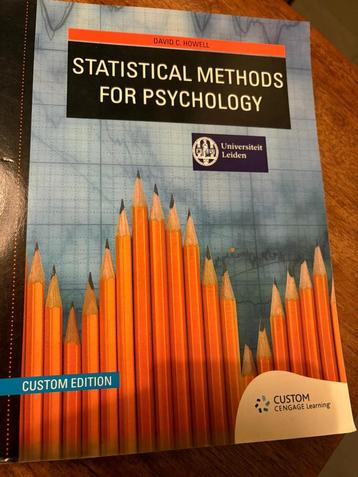 Statistical Methods for Psychology - Psychologie Leiden beschikbaar voor biedingen