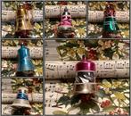 Leuke oude kerstbal kerstklokjes met klepel, Ophalen of Verzenden, Gebruikt