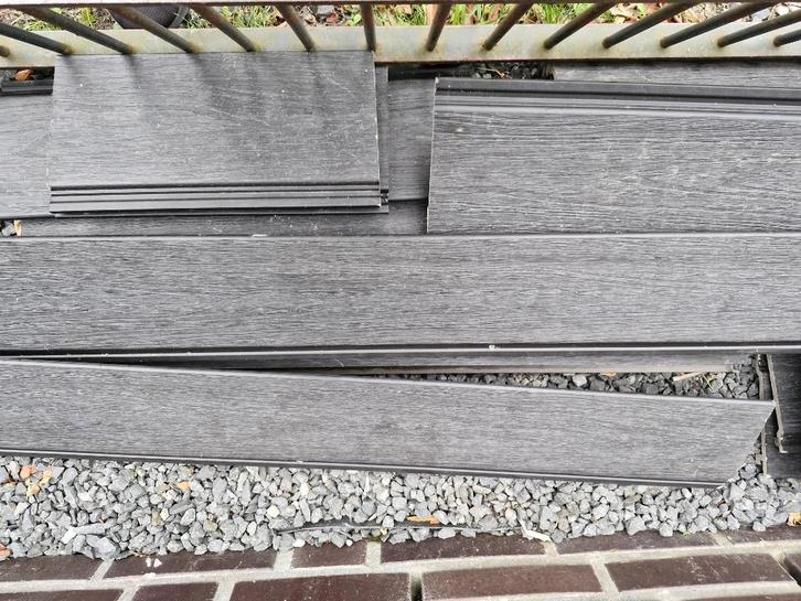 Composiet planken restpartij, Doe-het-zelf en Verbouw, Hout en Planken, Nieuw, Overige typen, Minder dan 200 cm, Ophalen of Verzenden