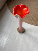 Lange vaas handgemaakt gedraaid meerkleurig - 50 cm, Huis en Inrichting, Woonaccessoires | Vazen, Ophalen, Gebruikt, Overige kleuren