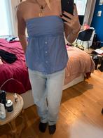 Populaire Zara Strapless Blouse Top, Gedragen, Verzenden, Blauw, Maat 36 (S)