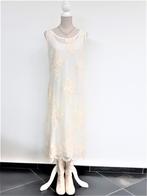 Chique geborduurde crème witte jurk voor uitgaan of huwelijk, Kleding | Dames, Jurken, Maat 38/40 (M), Twinset, Verzenden, Wit