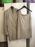 Leren dames pak, Ophalen of Verzenden, Zo goed als nieuw, Maat 42/44 (L), Zwart