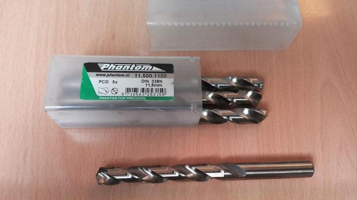 Nieuwe Phantom 11,5mm spiraalboor brons 115001150, Auto diversen, Autogereedschap, Nieuw, Ophalen of Verzenden