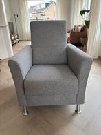 Fauteuil grijs, Huis en Inrichting, Fauteuils, Ophalen, 75 tot 100 cm, Zo goed als nieuw, Stof