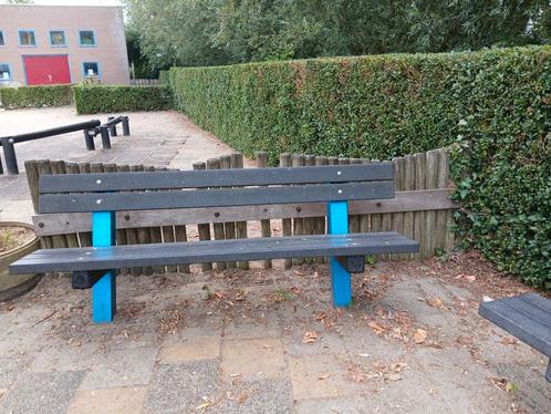 Mooi buitenbankje. 2x, Tuin en Terras, Tuinbanken, Gebruikt, Ophalen