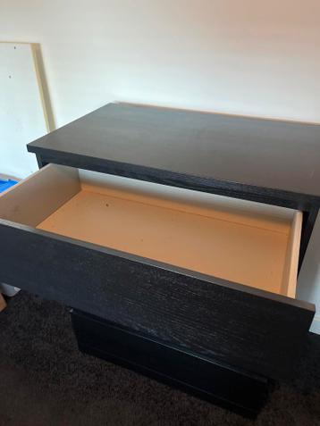 Ikea Malm ladekast zwart - afbeelding 2