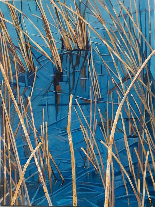 Schilderij De Wouwen op winterdag van Anneke van Kesteren, Antiek en Kunst, Kunst | Schilderijen | Klassiek, Ophalen