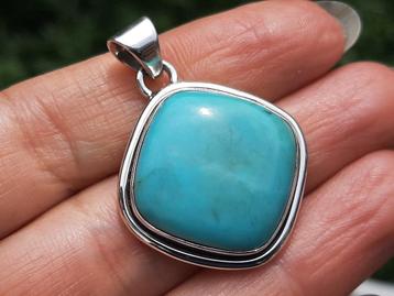 Vanoli 925 zilveren kettinghanger met Arizona turquoise beschikbaar voor biedingen