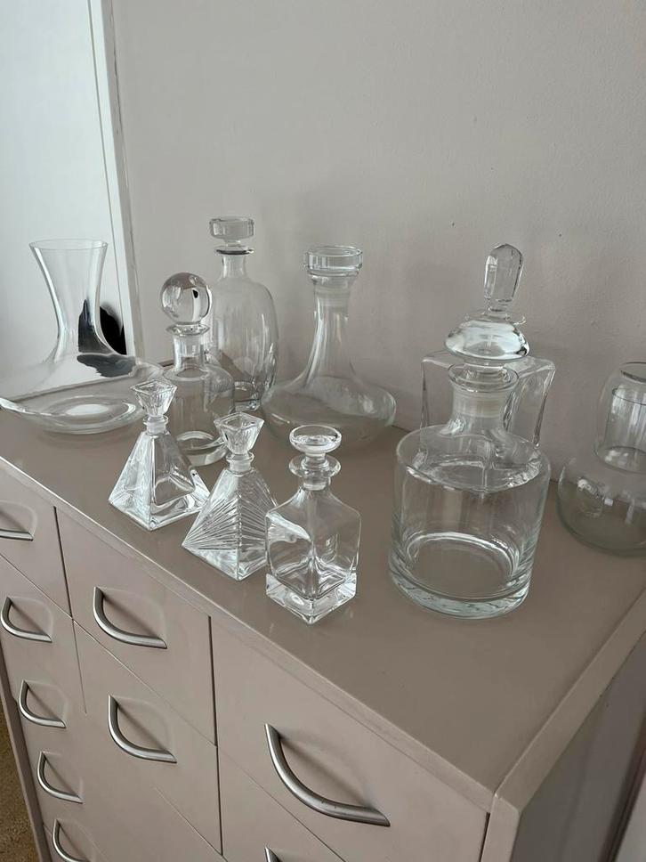 Diverse Karaffen Collectie, Antiek en Kunst, Antiek | Glas en Kristal, Ophalen of Verzenden