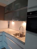 Keramieken keukenblad met gasfornuis, spoelbak een kraan., Ophalen, Gebruikt, Graniet of Steen