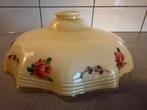 Vintage glazen lampenkap, Huis en Inrichting, Ophalen of Verzenden, Zo goed als nieuw, Rond, Minder dan 25 cm