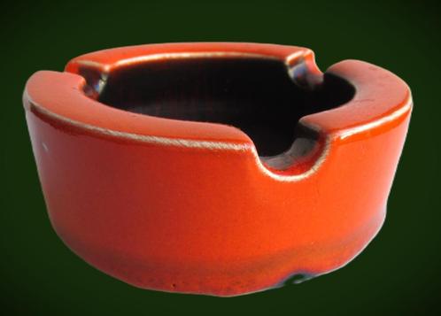 Vintage Asbak~Oranje Aardewerk jaren 70~Asbakje, Verzamelen, Retro, Huis en Inrichting, Ophalen of Verzenden