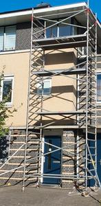 Steiger te huur, Doe-het-zelf en Verbouw, Steigers, Ophalen of Verzenden, Gebruikt, Rolsteiger of Kamersteiger, 5 meter of hoger