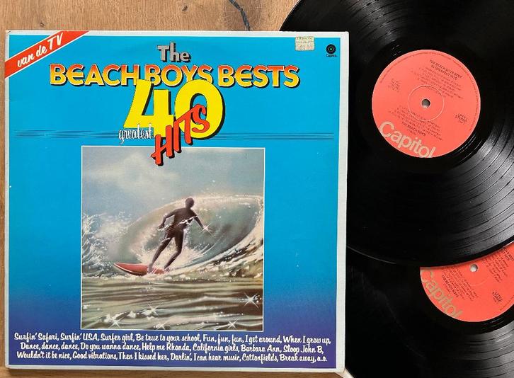 BEACH BOYS - 40 greatest hits ( 2LP; NMINT ), Cd's en Dvd's, Vinyl | Rock, Zo goed als nieuw, Poprock, 12 inch, Ophalen of Verzenden